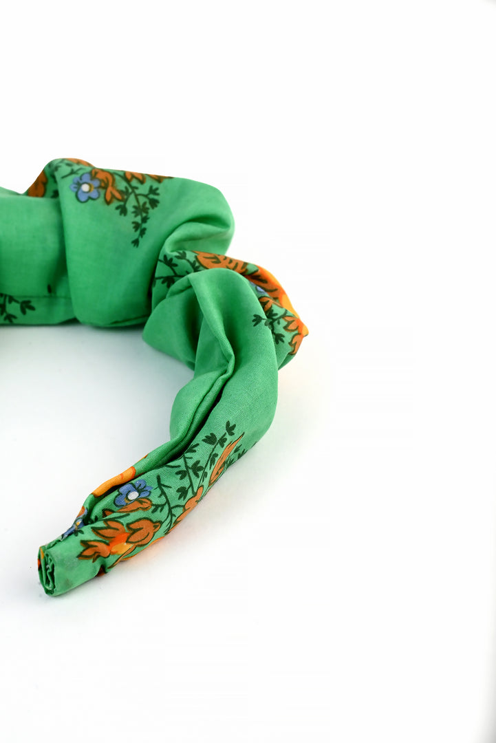 Green Floral Headband