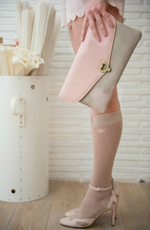 Load image into Gallery viewer, Heart Clutch Dusty Pink
